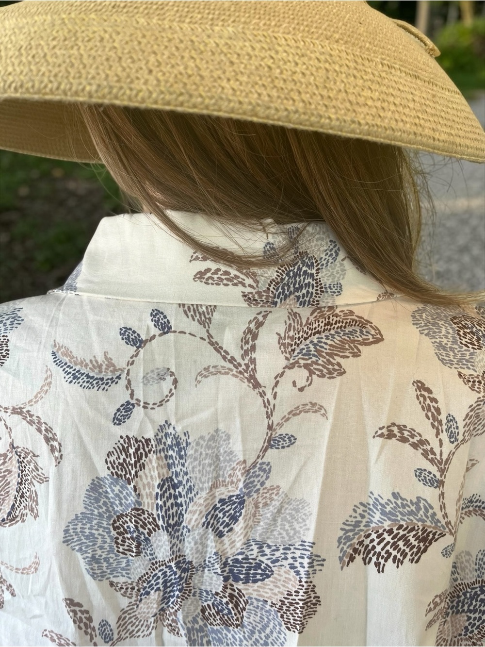 Rachel Zoe Floral Shirt Dress Size XL Boho Cottagecore Beach Botanical Pockets - Picture 3 of 7